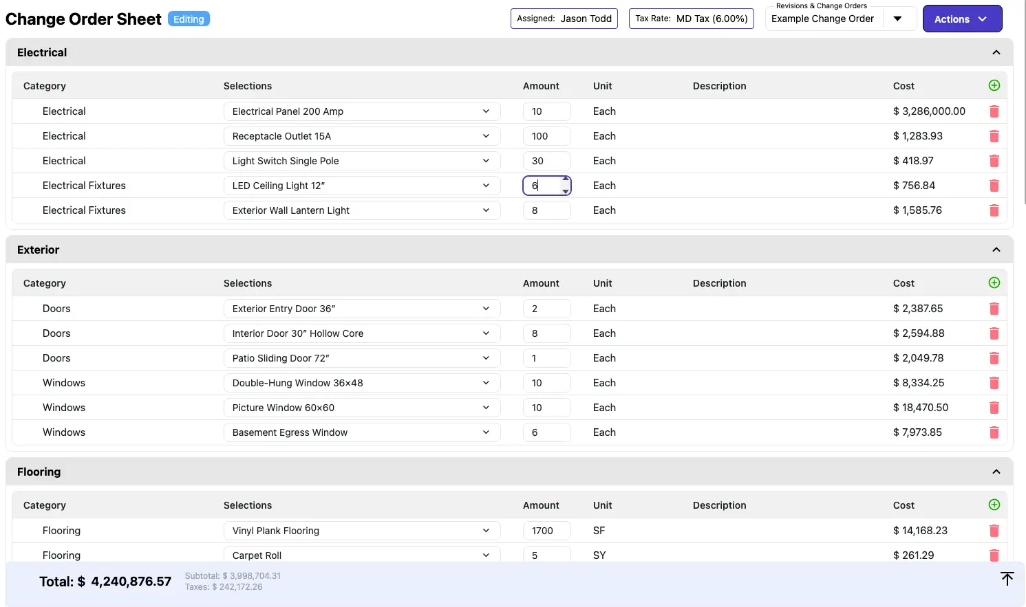 Demo: Creating a new item with live formula preview