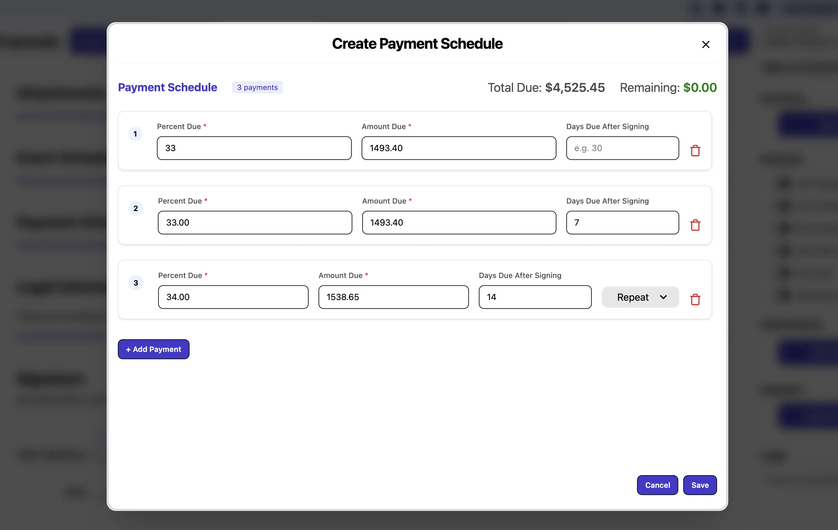 Erro formula-powered sales