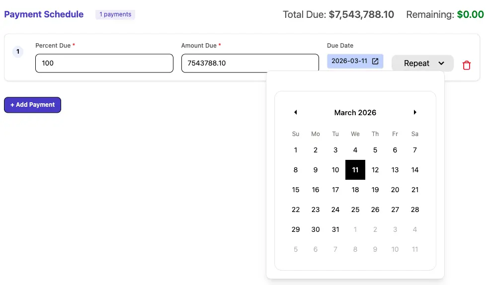 Enter Payment Details