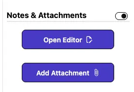 Notes & Attachments