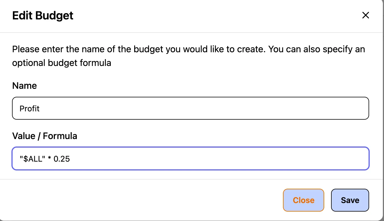 Update Profit for Every Item