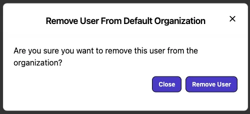 Remove User or Invitation