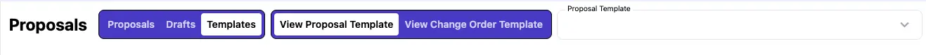View Proposal Templates